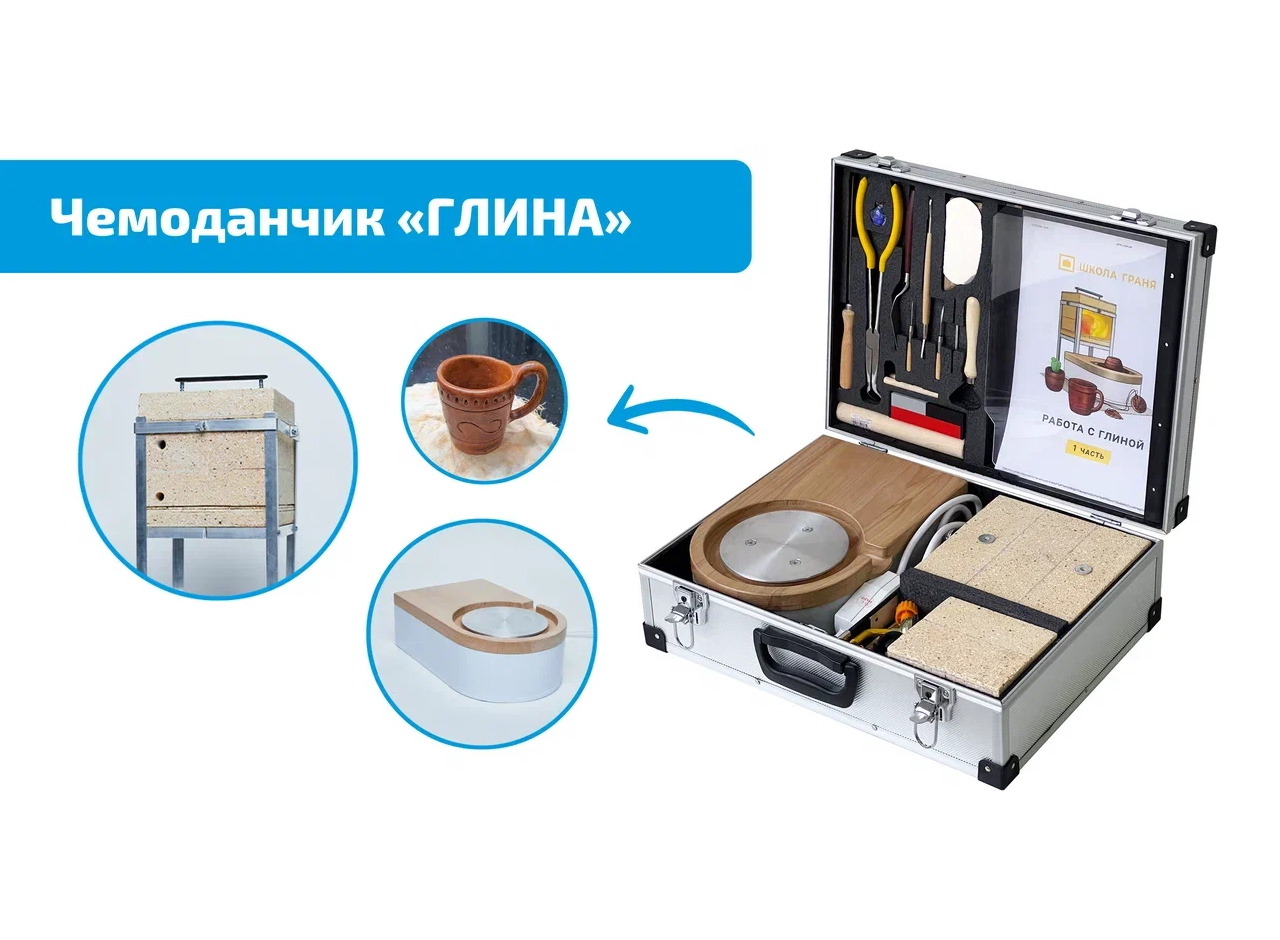 Открытый чемоданчик «Глина»